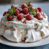 1. Mothers Day Pavlova with Mixed Berries: crisp meringue shell topped with whipped cream and vibrant fresh berries.  