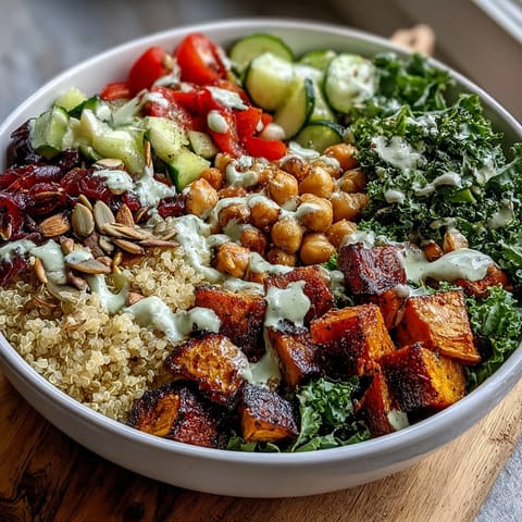 Golden roasted sweet potato, broccoli, and red bell pepper atop fluffy quinoa in a vibrant Meal Prep Week-Long Power Bowl.
