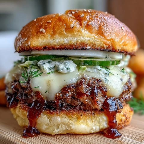 Juicy smash burger sliders with crispy edges, melted cheese, and tangy secret sauce on toasted brioche buns.  