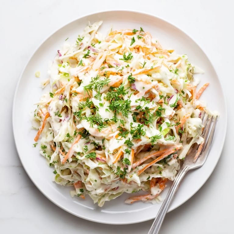 Bright white cabbage, orange carrots, and sweet-tart apples mixed for a refreshing, tangy Coleslaw with Apple side.