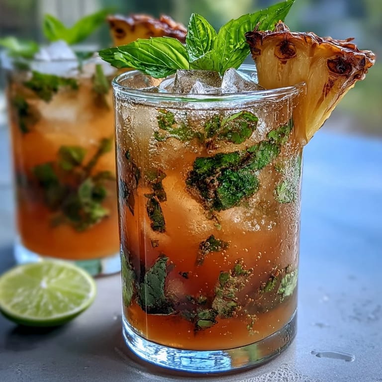 Refreshing Pineapple Basil Agua Fresca served in a pitcher with lime and basil, perfect for summer gatherings and sunny days.
