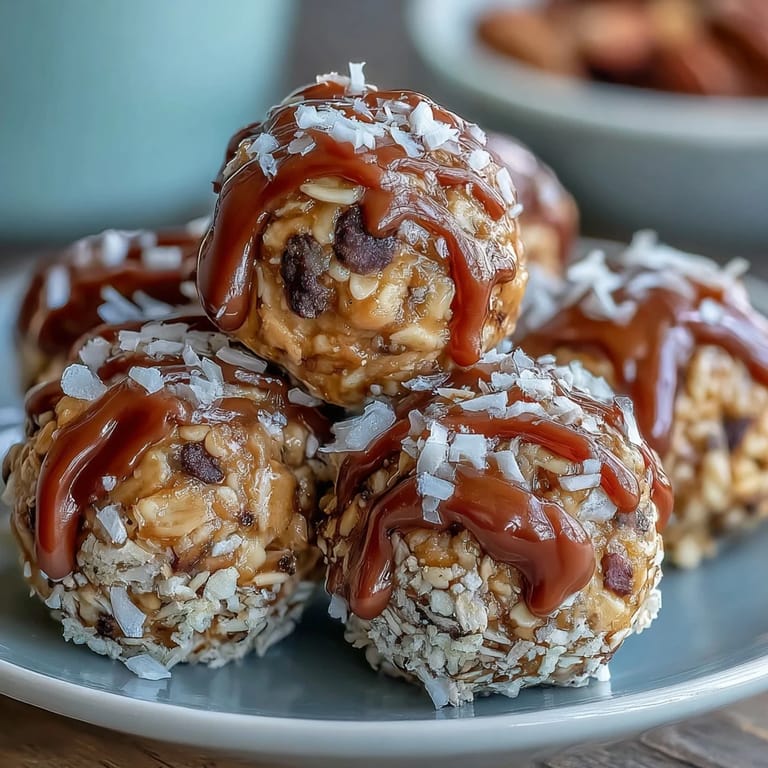 Creamy peanut butter oat bites rolled with honey, flaxseed, and mini chocolate chips for a chewy, nutritious treat.