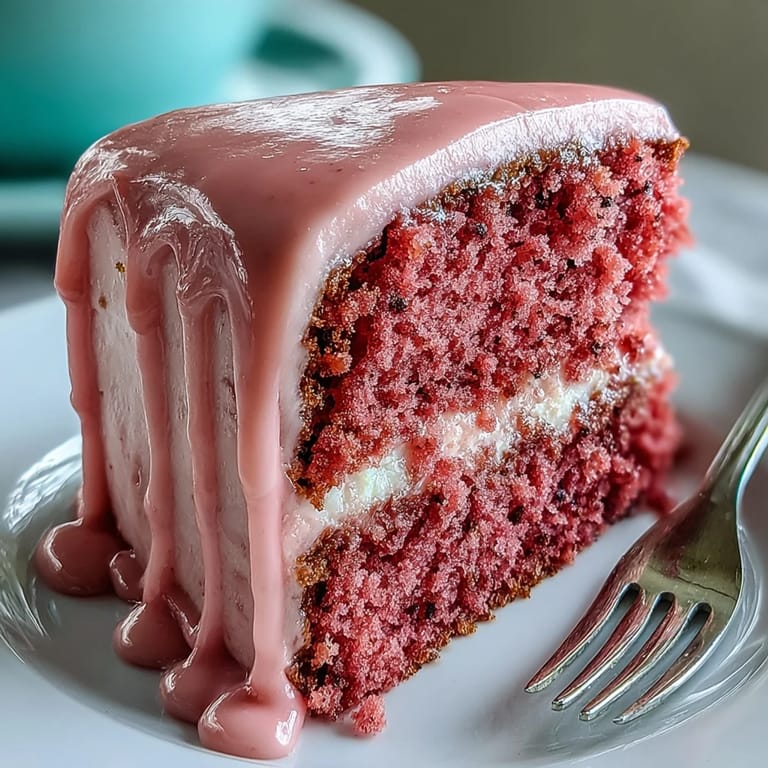 Showstopping Bridal Shower Rosé Velvet Cake perfectly decorated for a celebratory occasion.